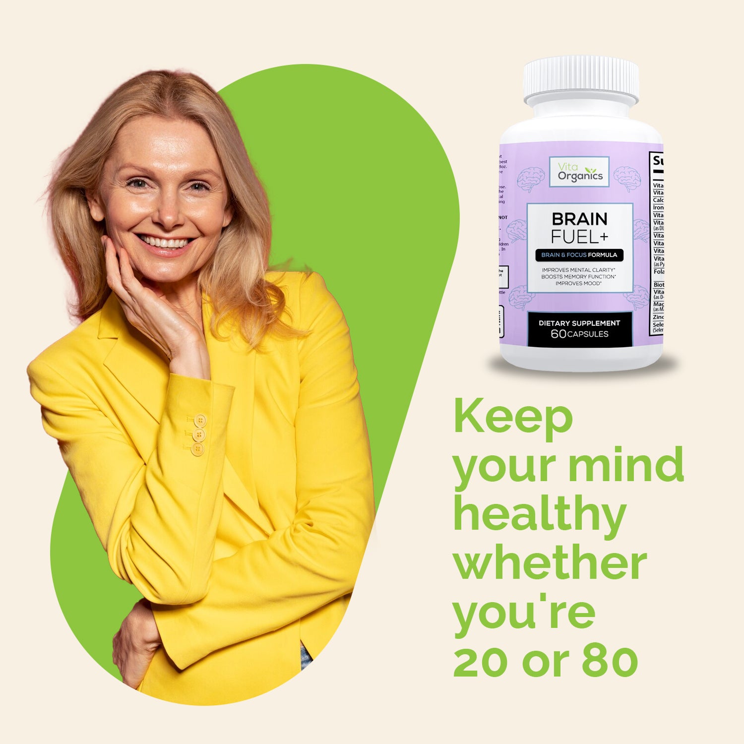 Brain Fuel+ - Advanced Cognitive Support Formula