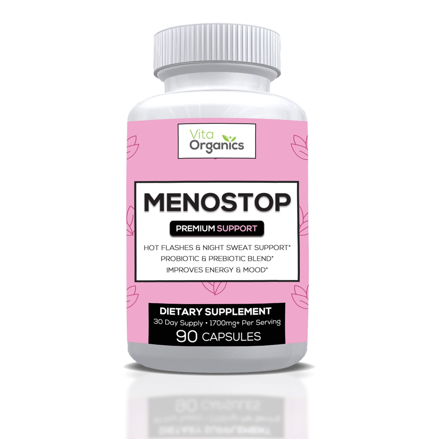 MenoStop - Night Sweats & Hot Flashes and Menopause Support - Prebiotic and Probiotic Blend