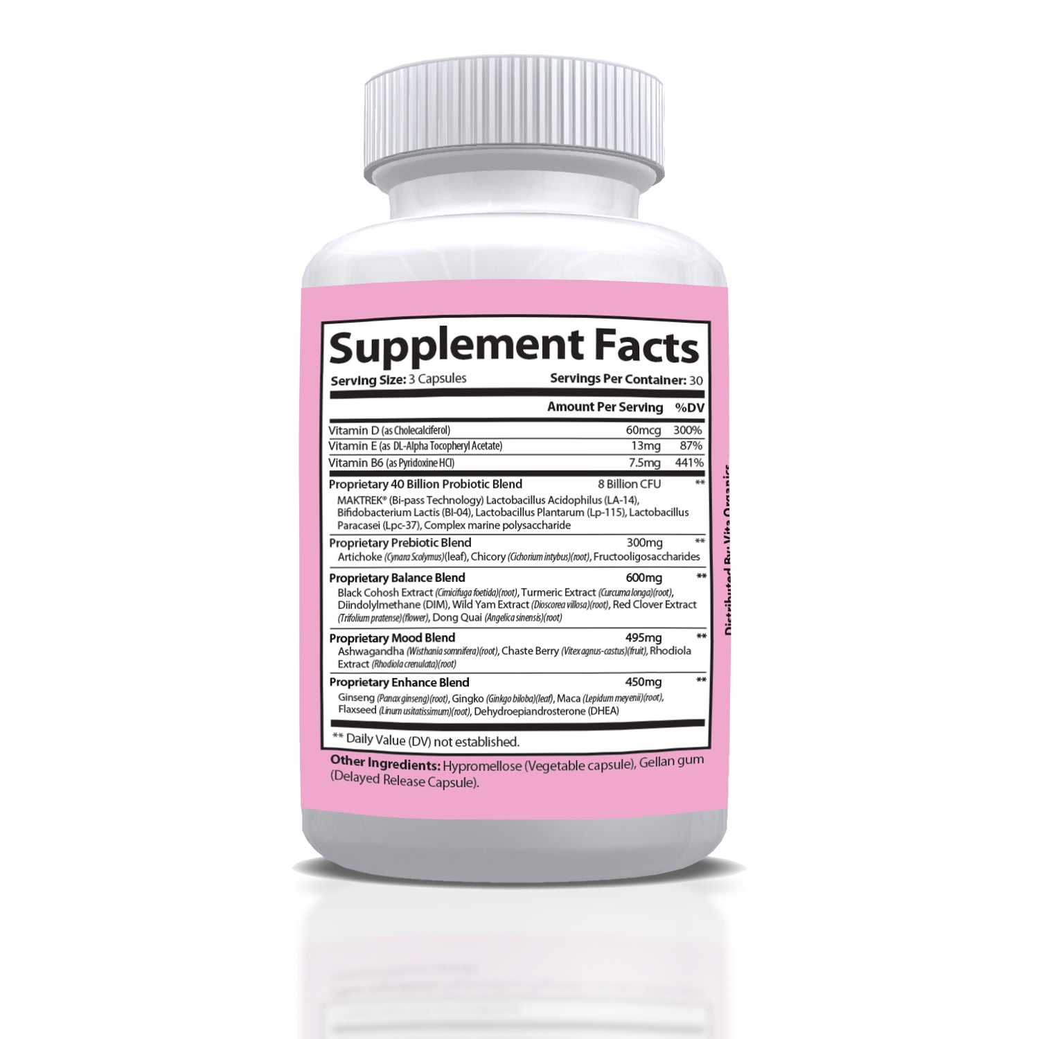MenoStop - Night Sweats & Hot Flashes and Menopause Support - Prebiotic and Probiotic Blend