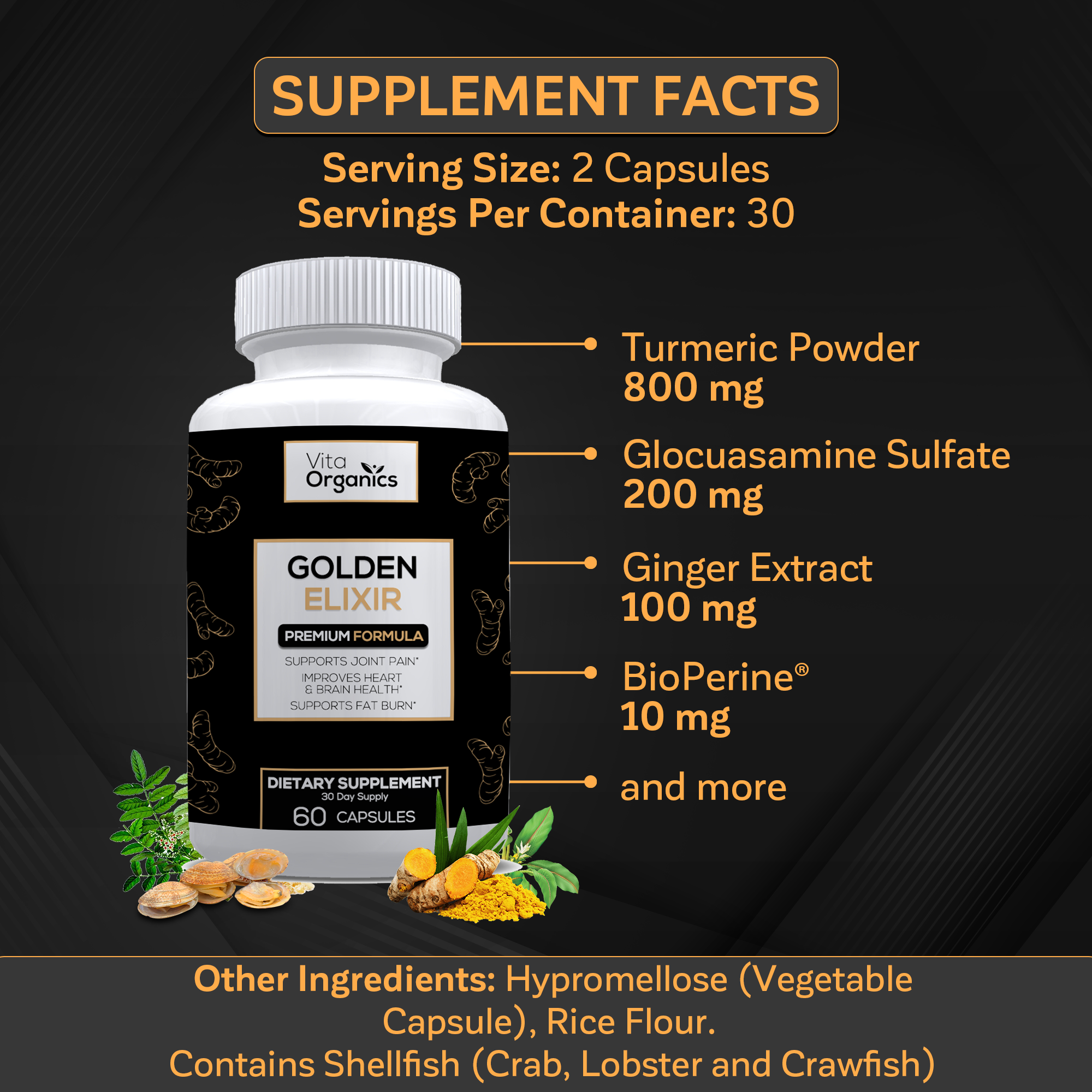 Golden Elixir - Premium Formula for Joints, Anti-Inflammation, and Anti-Aging