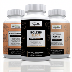 Inflammation Stack — Ashwagandha + Golden Elixir + Vitamin K2+D3