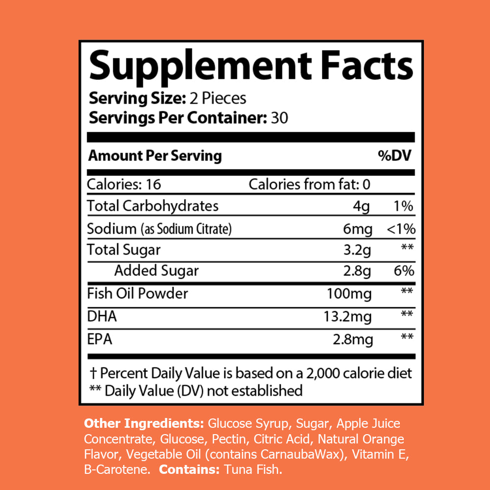 Omega 3 Gummies - Dive into Heart & Brain Wellness